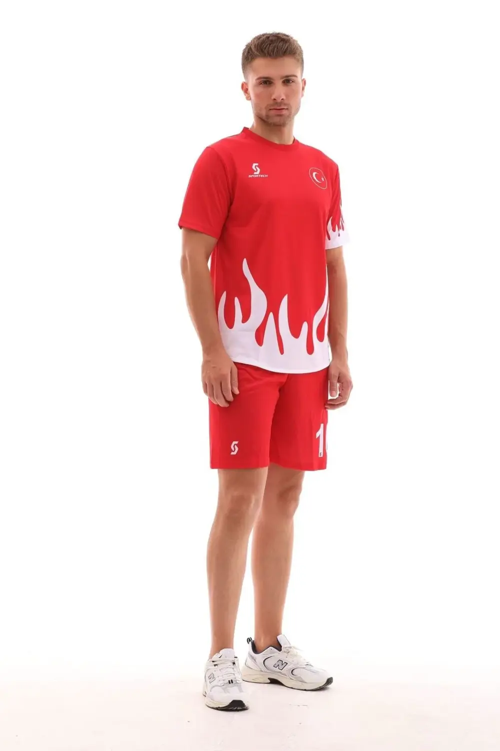 FORMA ŞORT TAKIM Alevli Türkiye (TEK KELİME İSİM YAZILIR)-XS