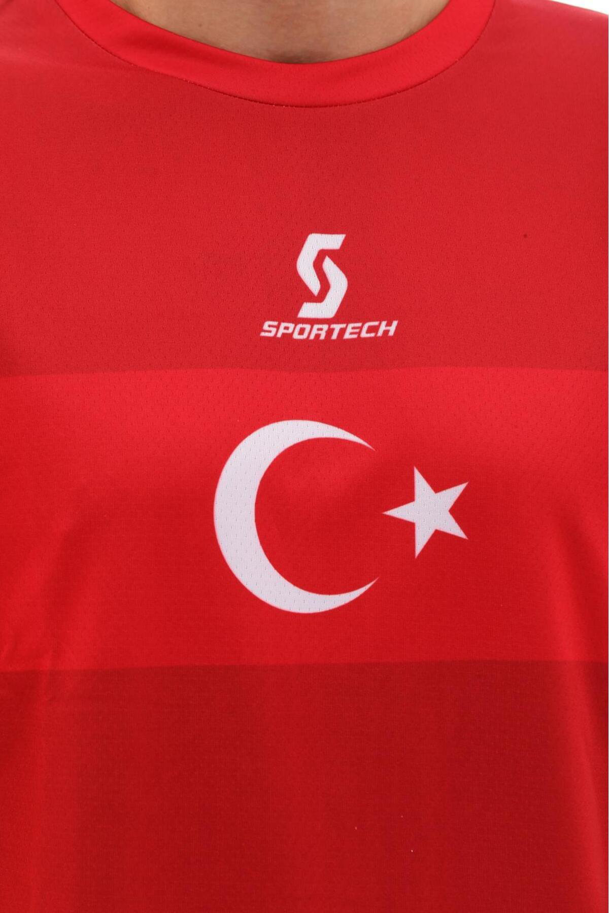Sportech Forma Şort Takım Türkiye Milli Takım (Tek Kelime İsim Ve Numara Y