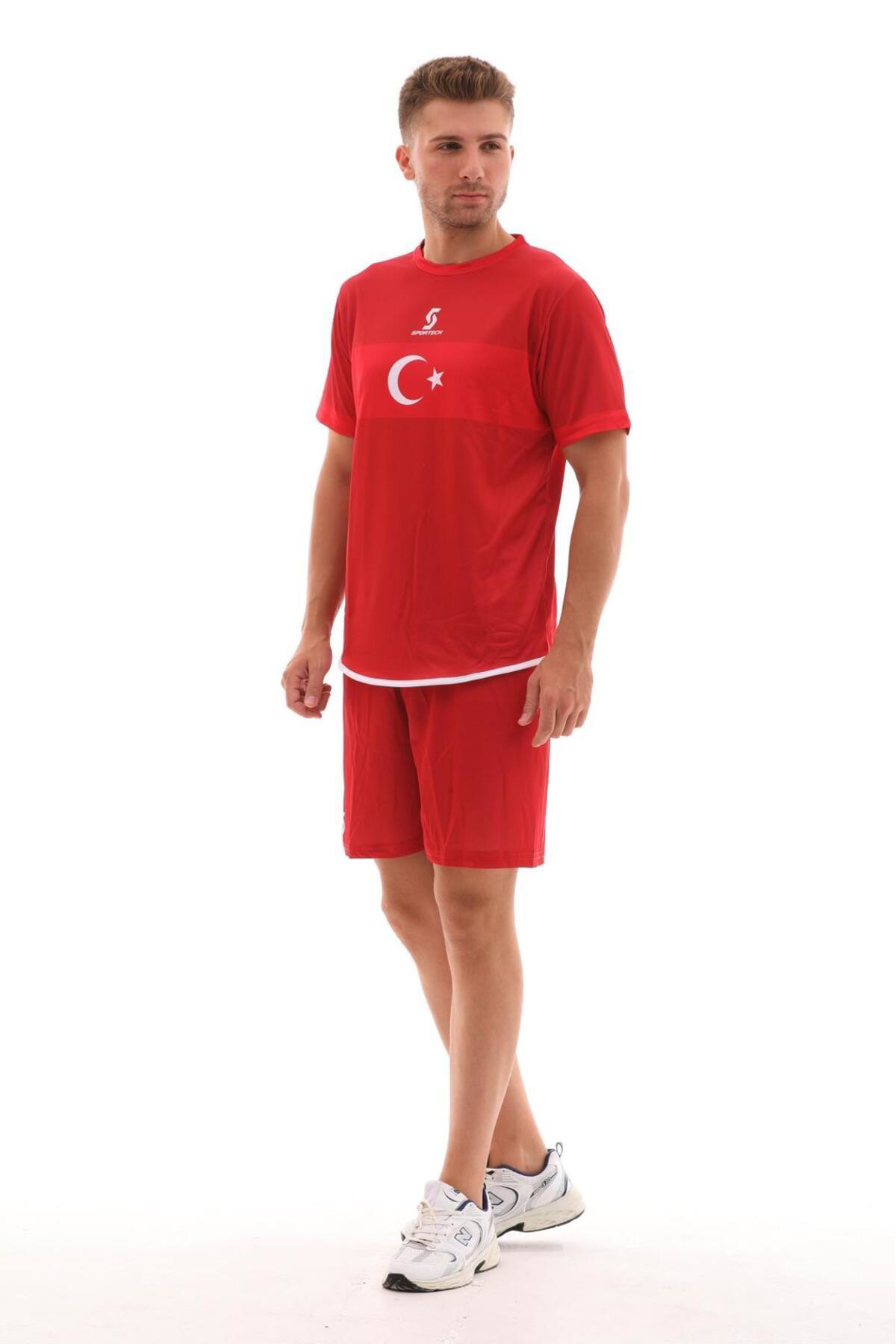 Sportech Forma Şort Takım Türkiye Milli Takım (Tek Kelime İsim Ve Numara Y
