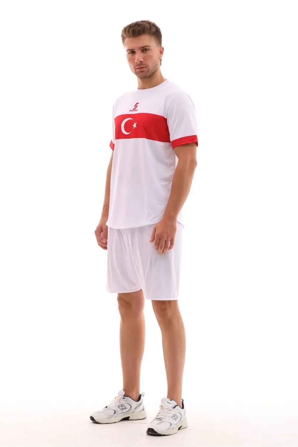 Forma Şort Takım Türkiye Milli Takım Beyaz (TEK KELİME ISİM VE NU