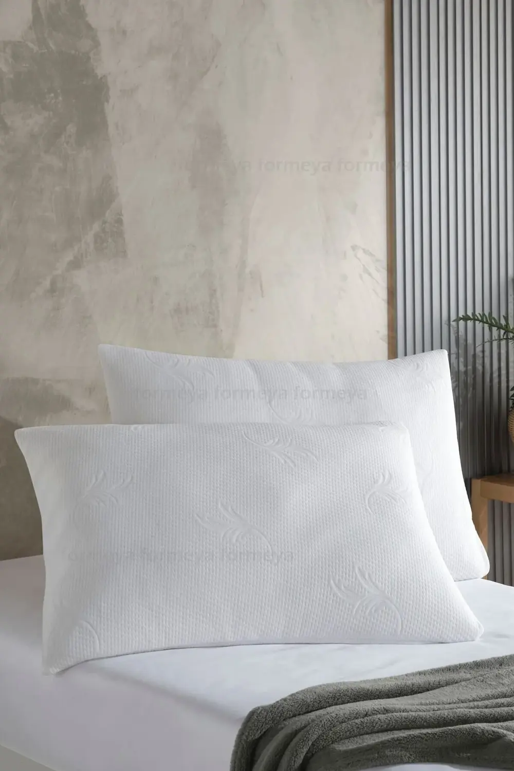 Formeya Fermuarlı 6 Adet Beyaz Yastık Koruyucu Alez