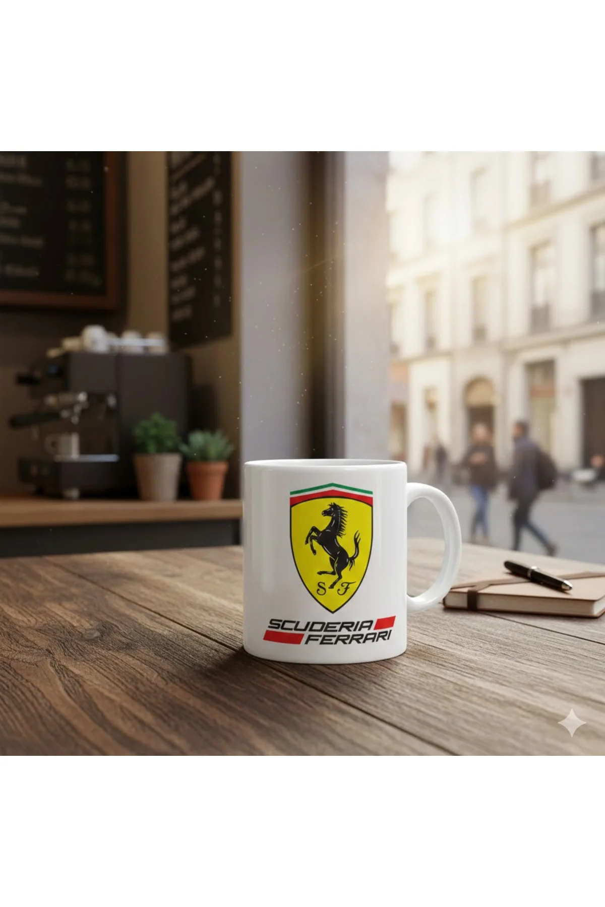 Formula 1 Ferrari Logo Porselen Kupa Bardak