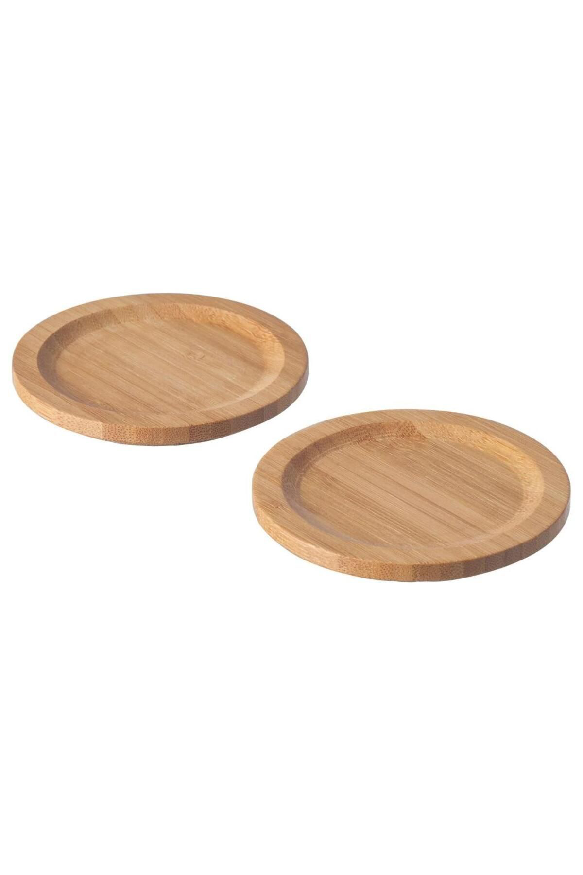 İkea Försegla Ahşap Bardak Altliği - Bambu - 9 Cm - 2 Adet