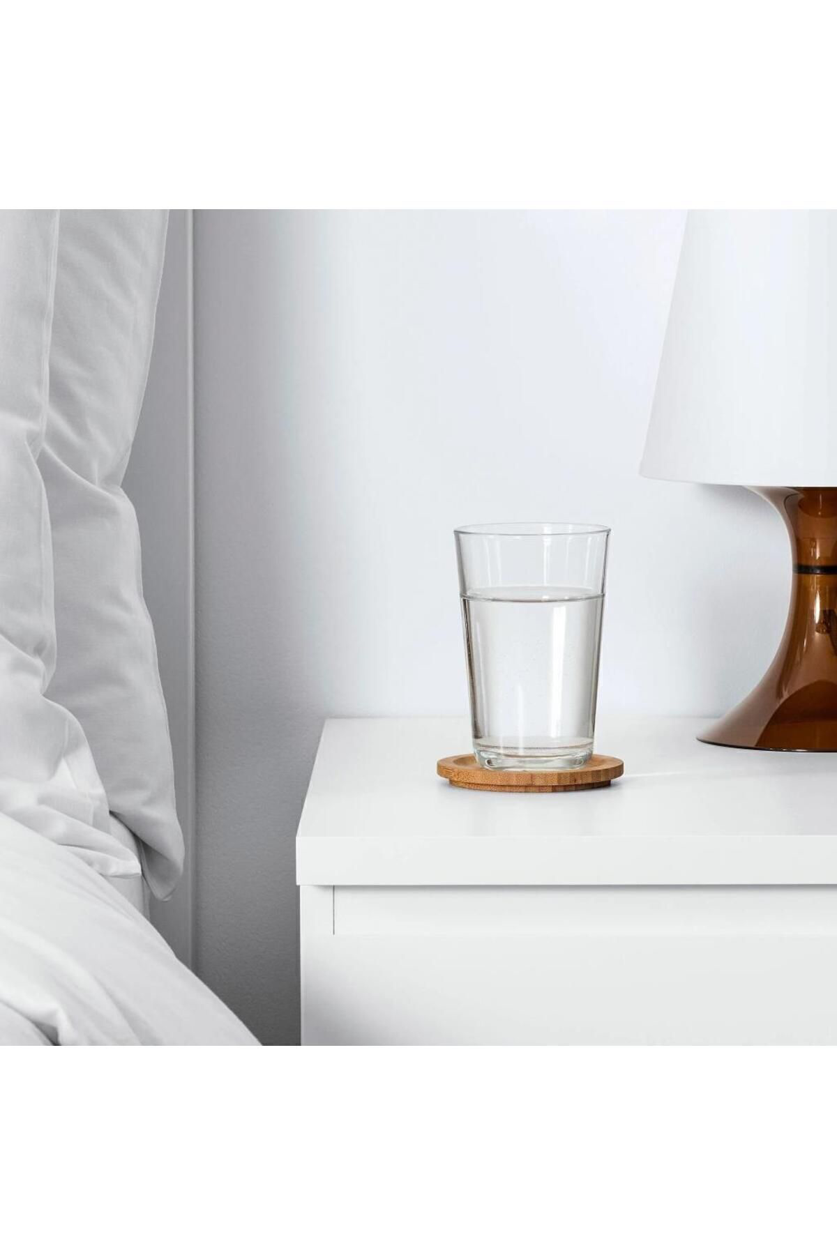 İkea Försegla Ahşap Bardak Altliği - Bambu - 9 Cm - 2 Adet