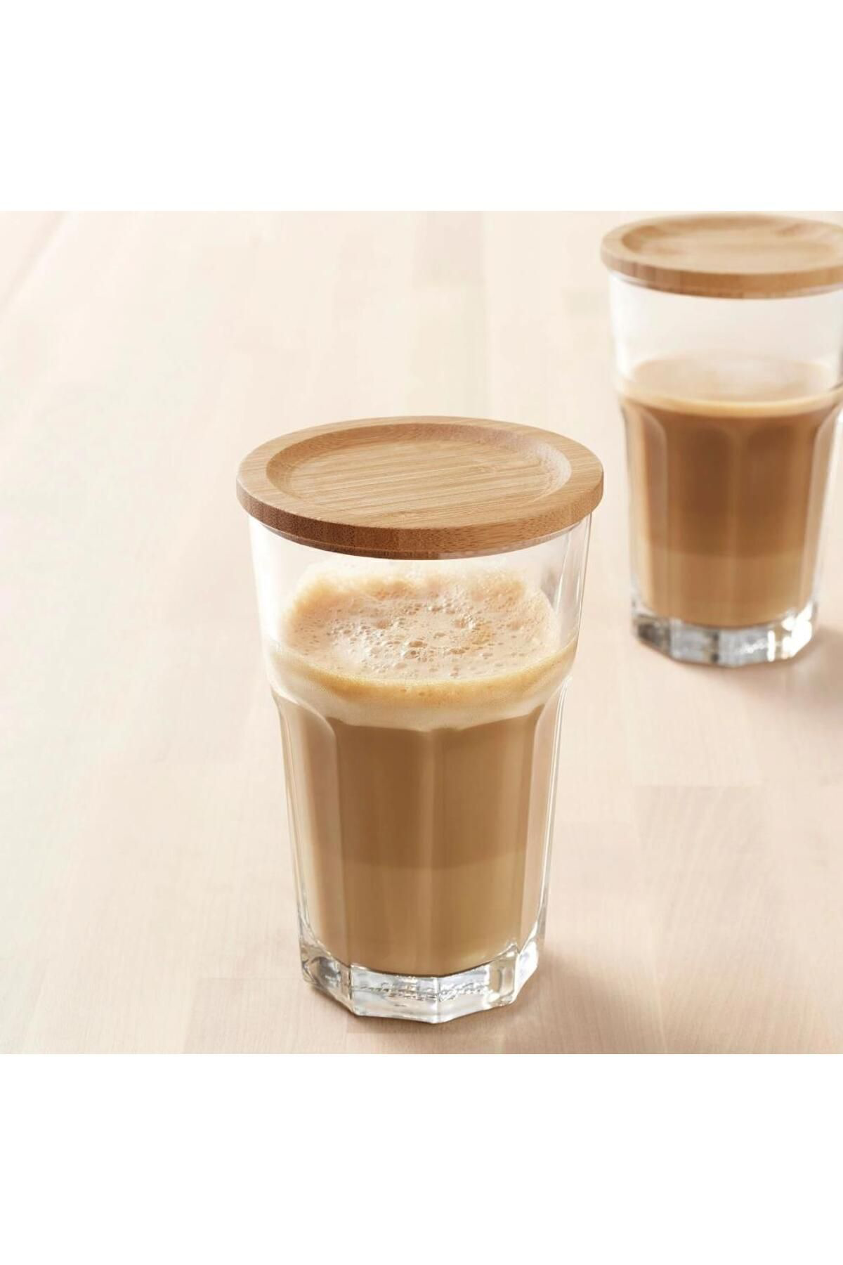 İkea Försegla Ahşap Bardak Altliği - Bambu - 9 Cm - 2 Adet