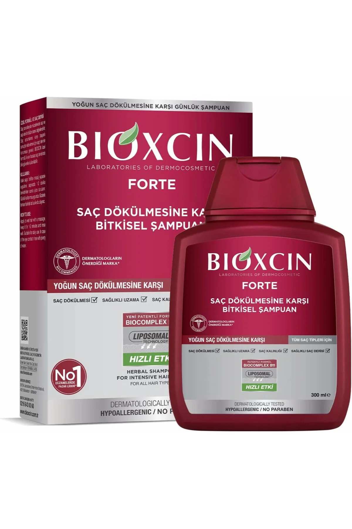 Forte Saç Dökülmesine Karşı Bitkisel Şampuan (1 x 300 ml)
