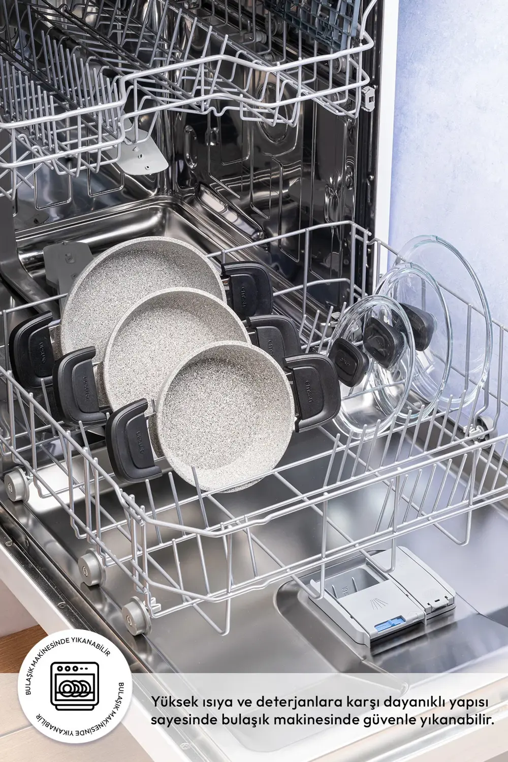 Fortis Granit 6 Parça Sahan Set Gri