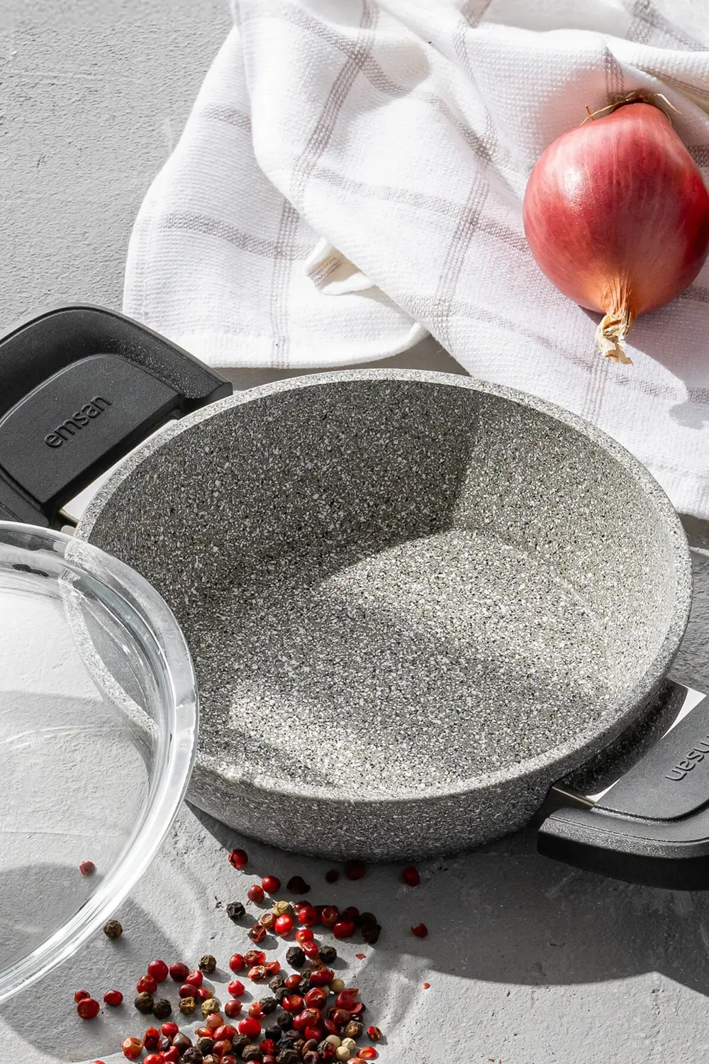 Fortis Granit 6 Parça Sahan Set Gri