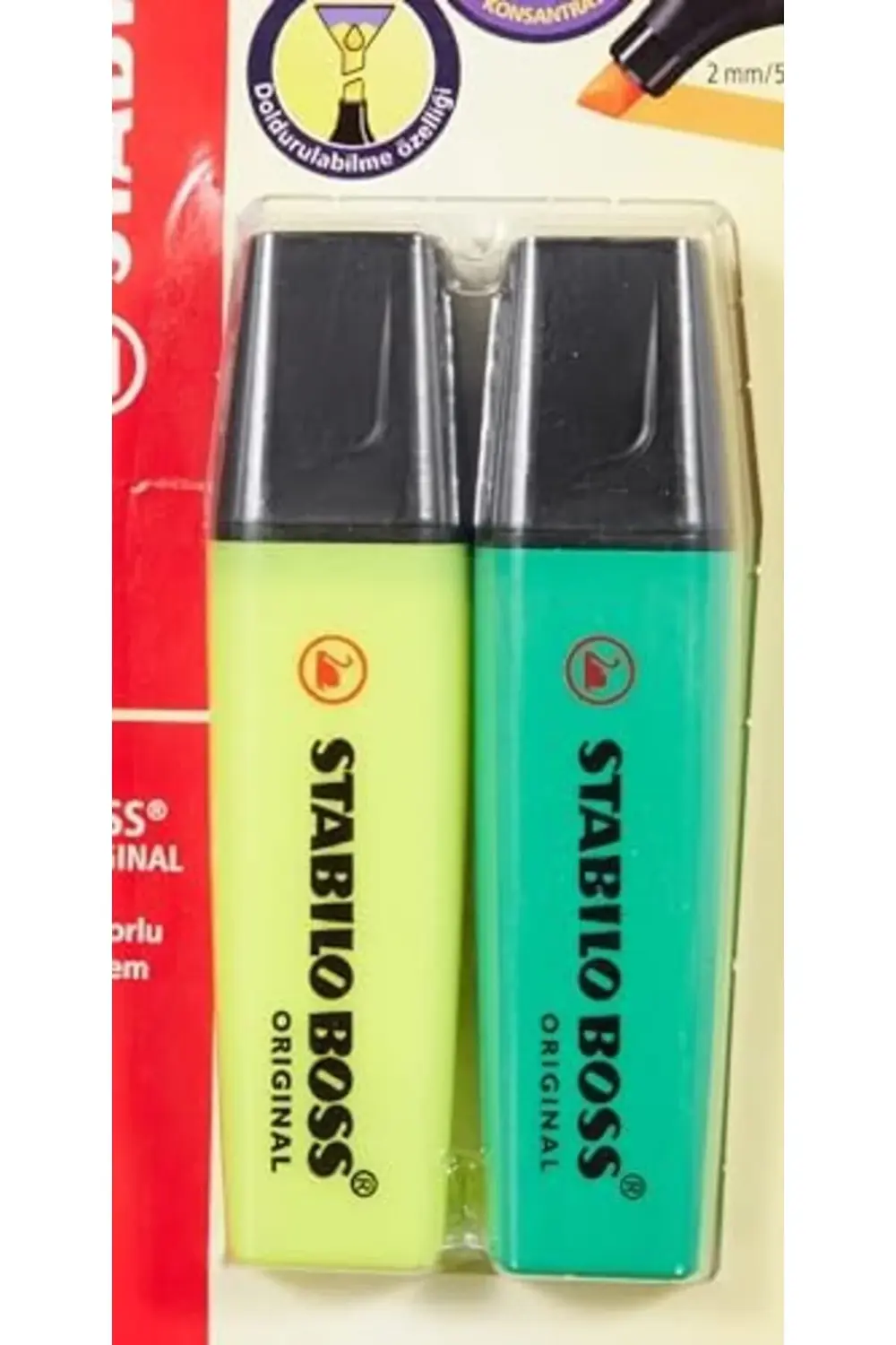 - Fosforlu - 2'li Blister - Çeşitli Renkler 1185222