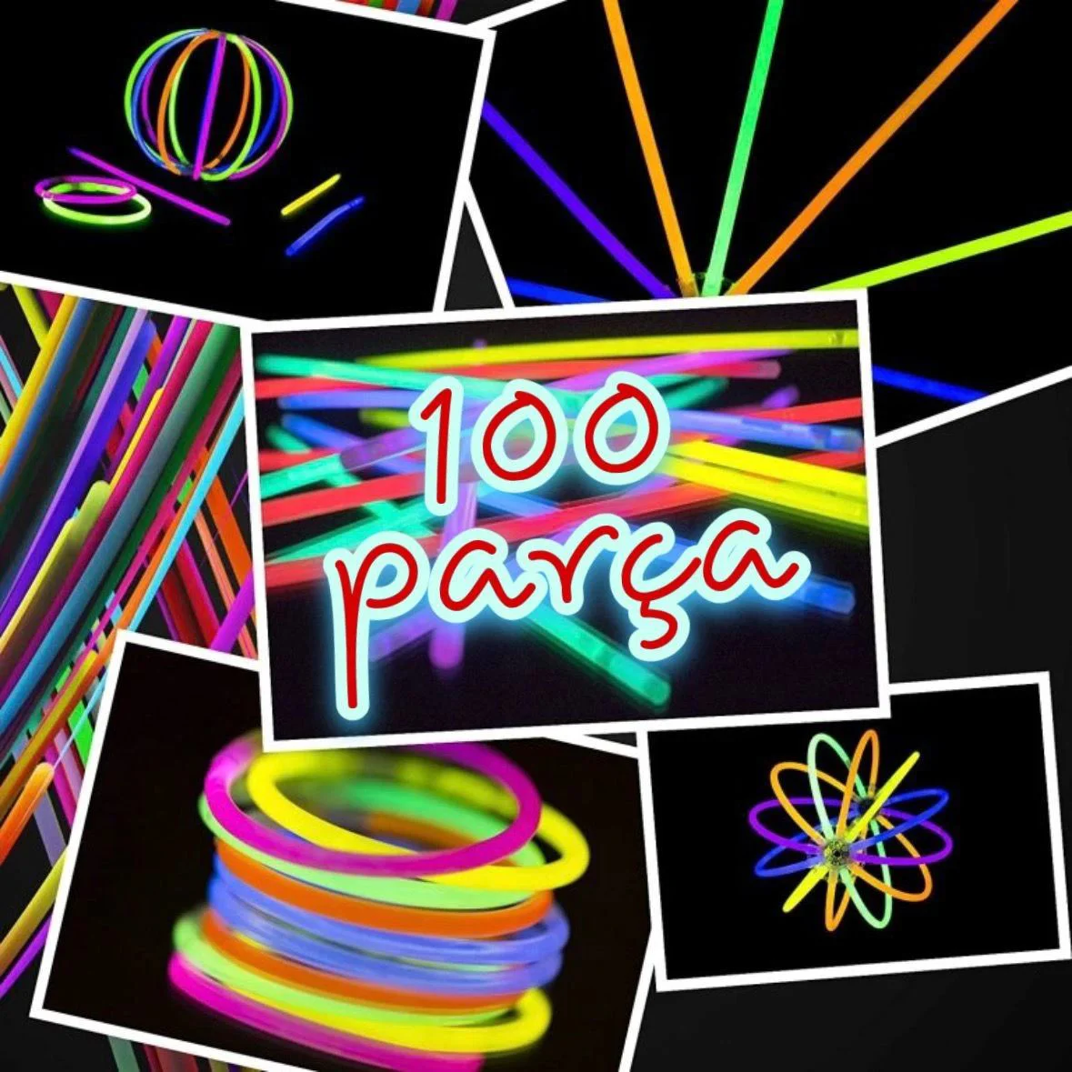 Fosforlu Çubuk - 50'li Glow Stick Kırılan Çubuk Parti ve Konser Aksesuarı Fiyatı, Yorumları ve Özellikleri