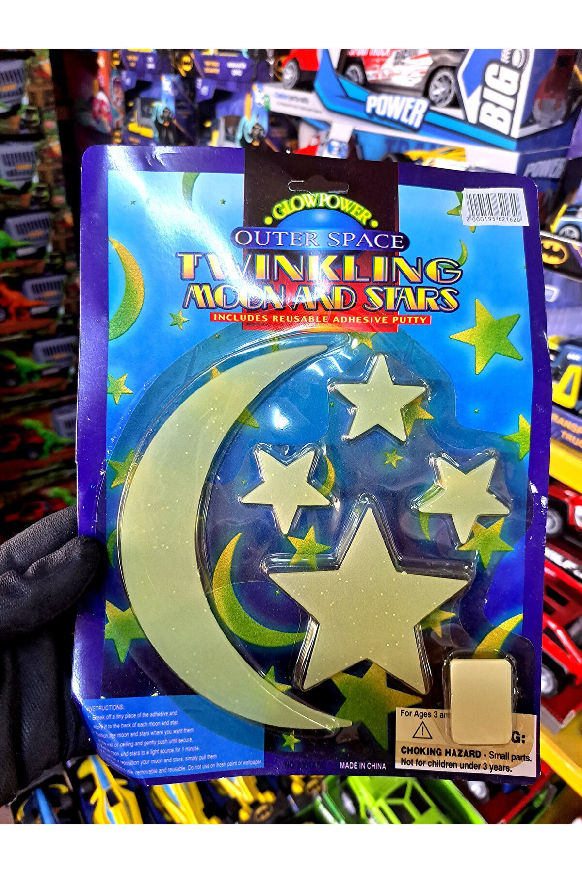 Oyuncak Store Fosforlu Gece Parlayan Duvar Tavan Süsleri Ay - Yıldızlar Oda Süs