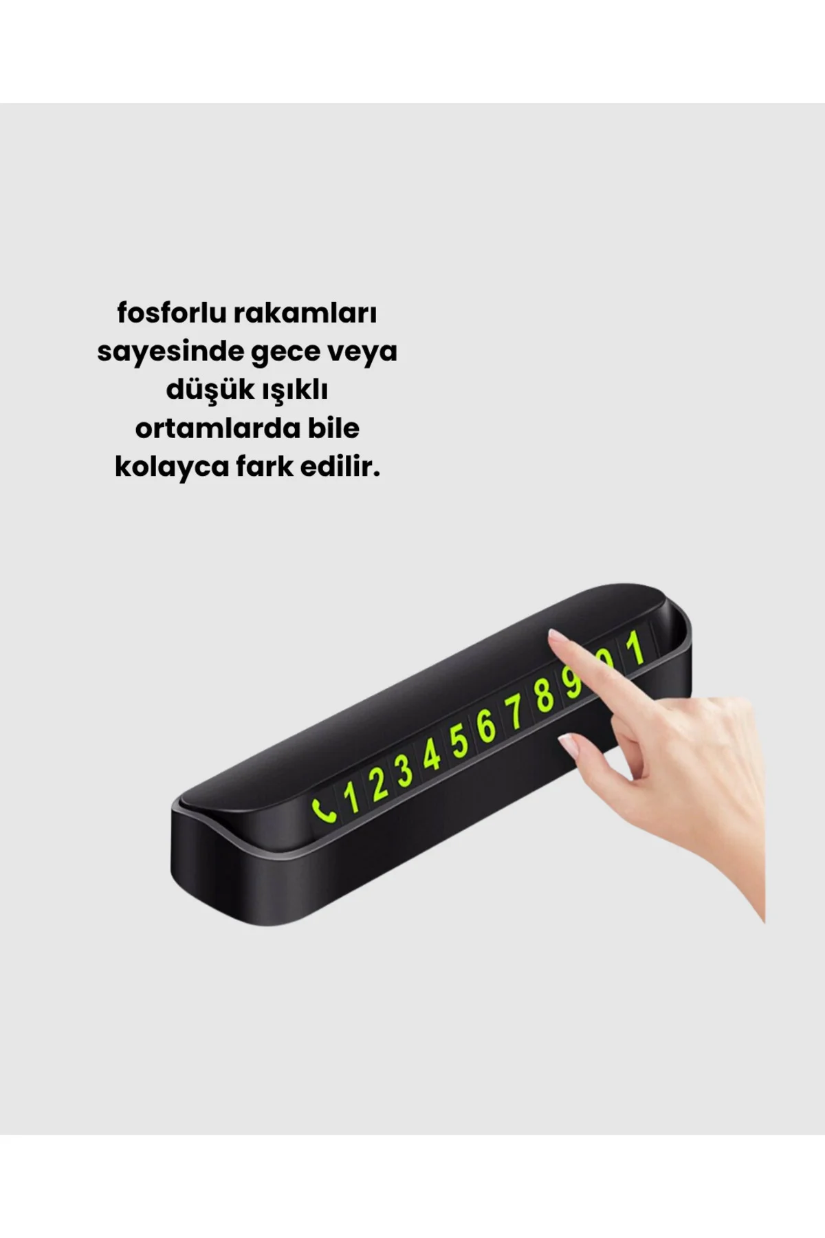 Fosforlu Işıltı Ile Araç İçi Telefon Numaratörü – Güvenli Parkın Anahtarı