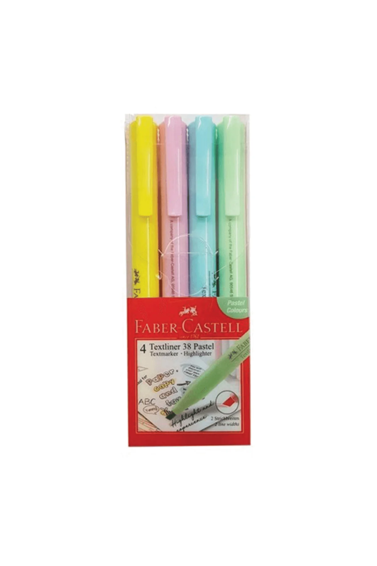 Fosforlu kalem 38 Pastel 4lü Poşet