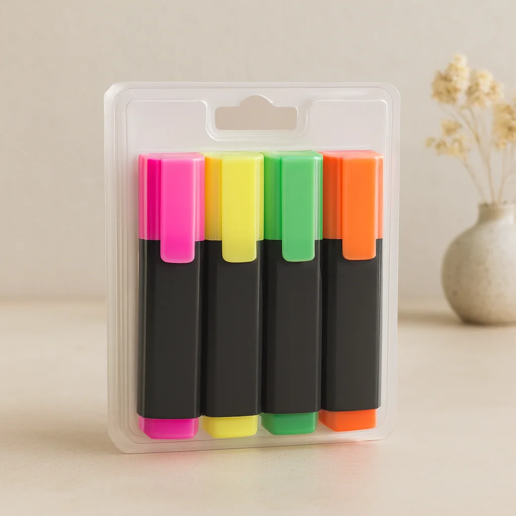 Fosforlu Kalem 4'lü Set (Turuncu, Yeşil, Sarı, Pembe) Fosforlu Kalem 4'lü Set (Turuncu, Yeşil, Sarı, Pembe)