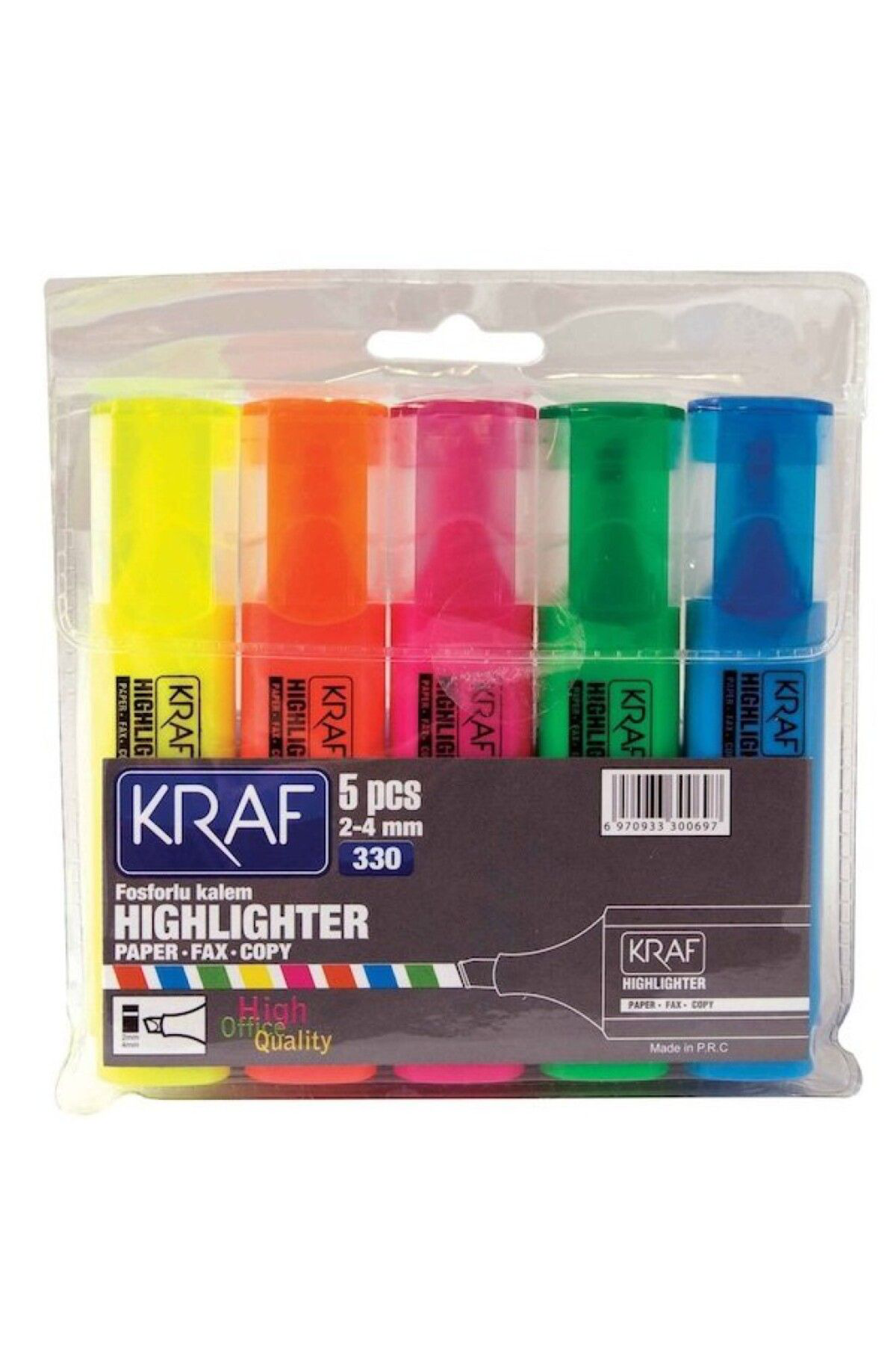 Kraf Fosforlu Kalem 5 Li Set -330