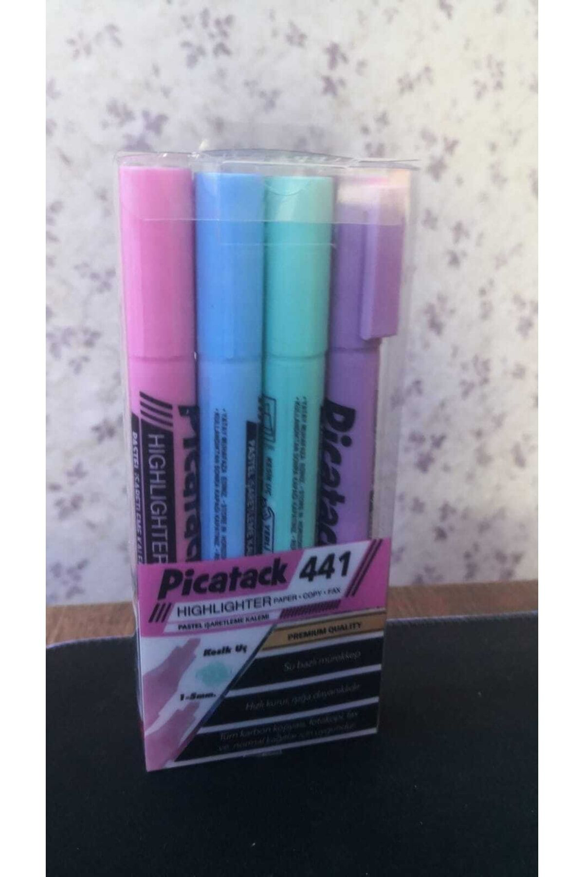 Fosforlu Kalem 4 Lü Pastel Set