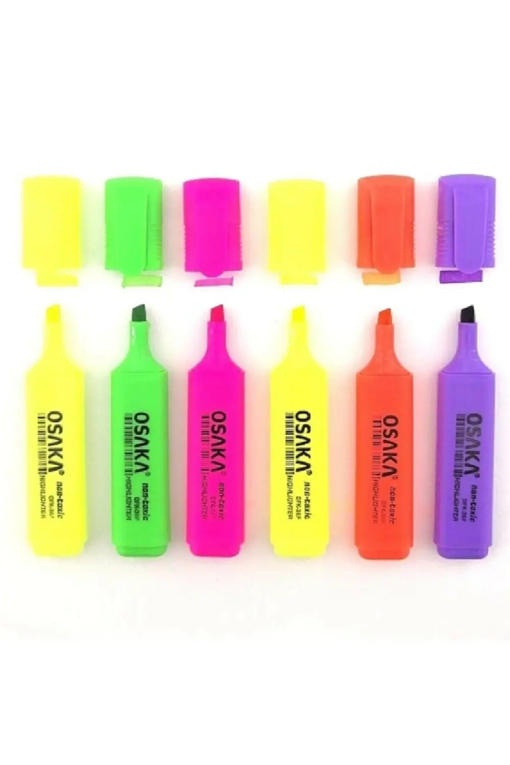 Fosforlu Kalem Canlı Renkler 6'lı Set