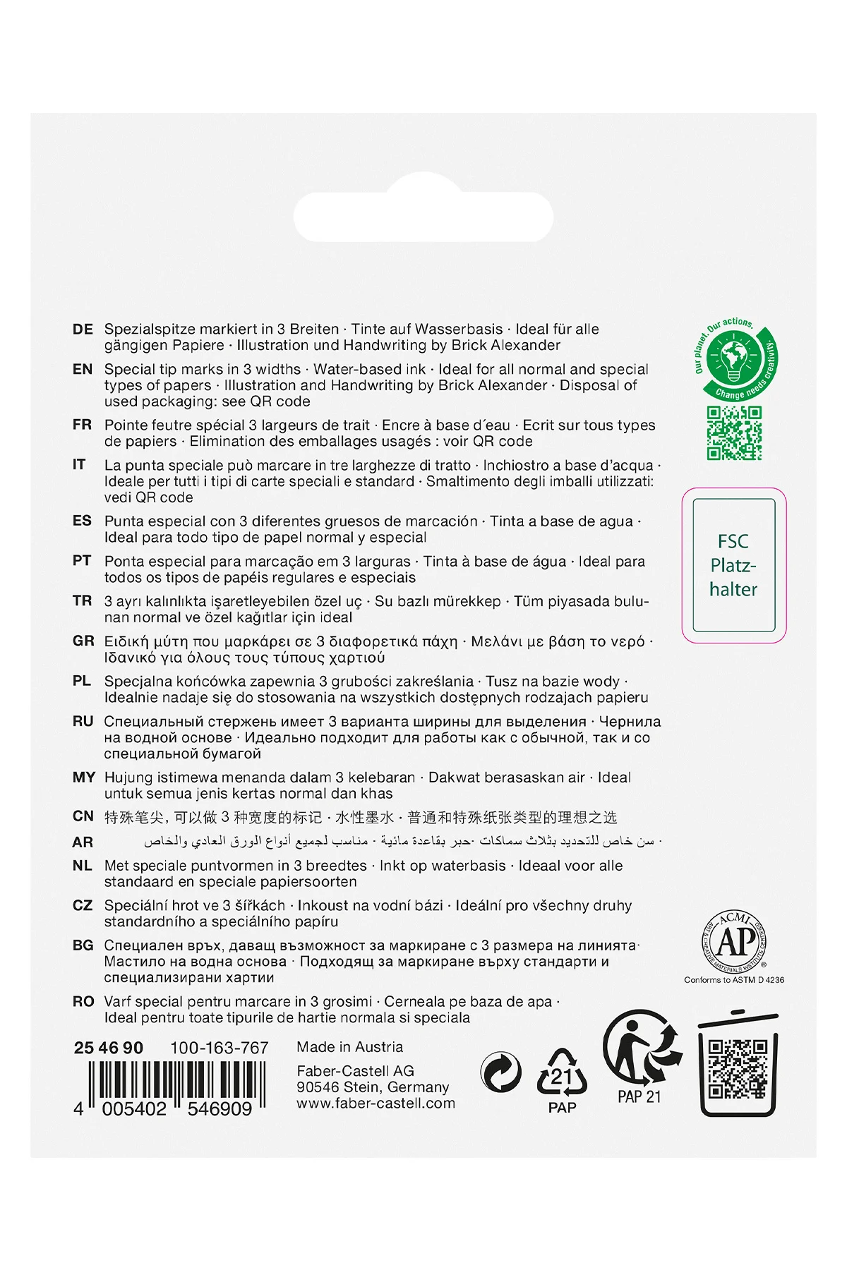Fosforlu Kalem Seti, 4’lü, Şeffaf Gövde, Parlak ve Canlı Renkler,