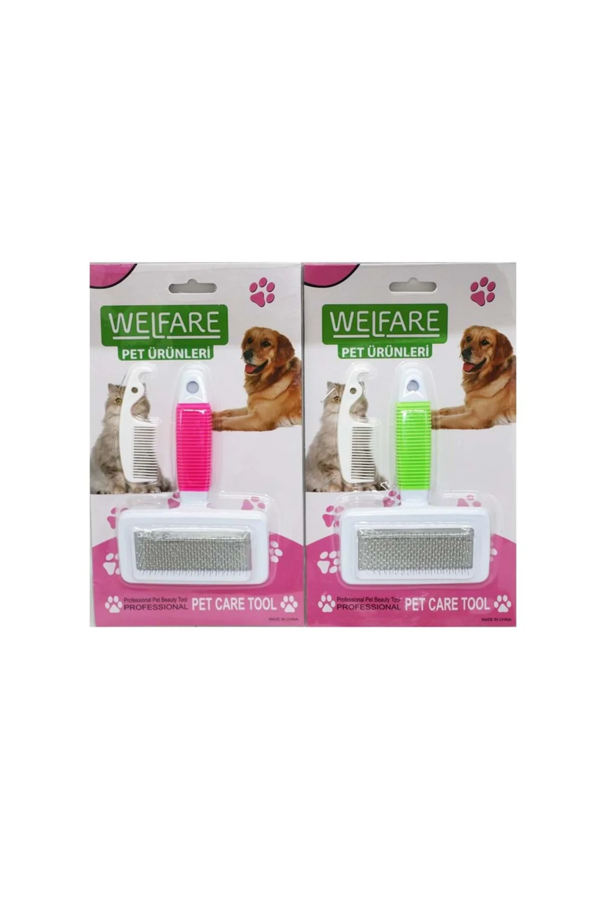 Fosforlu Kedi Köpek Tarağı 5x9 cm - 14 cm