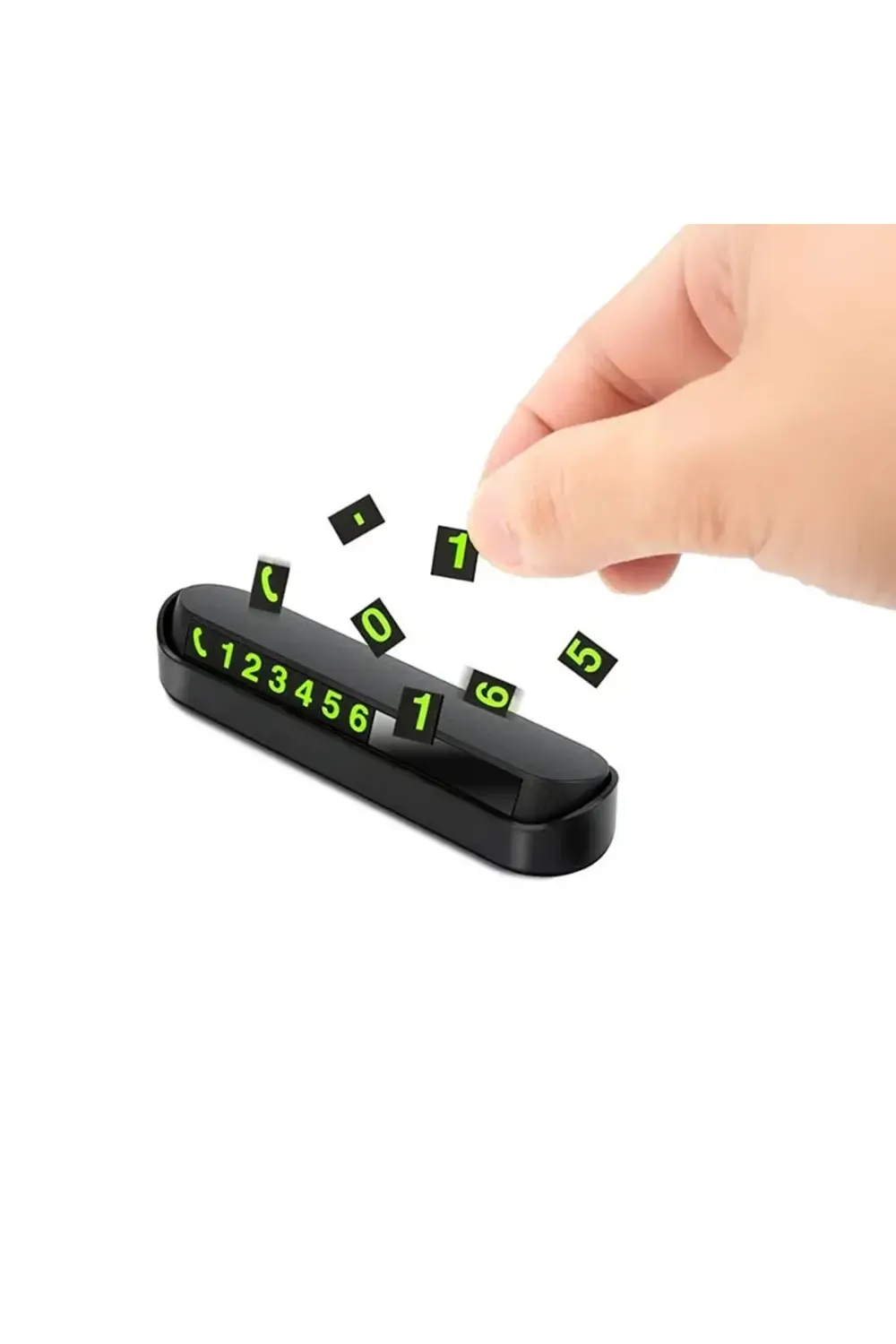 Fosforlu Otomobil Park Numaratörü - Görünür Telefon Numarası Kart