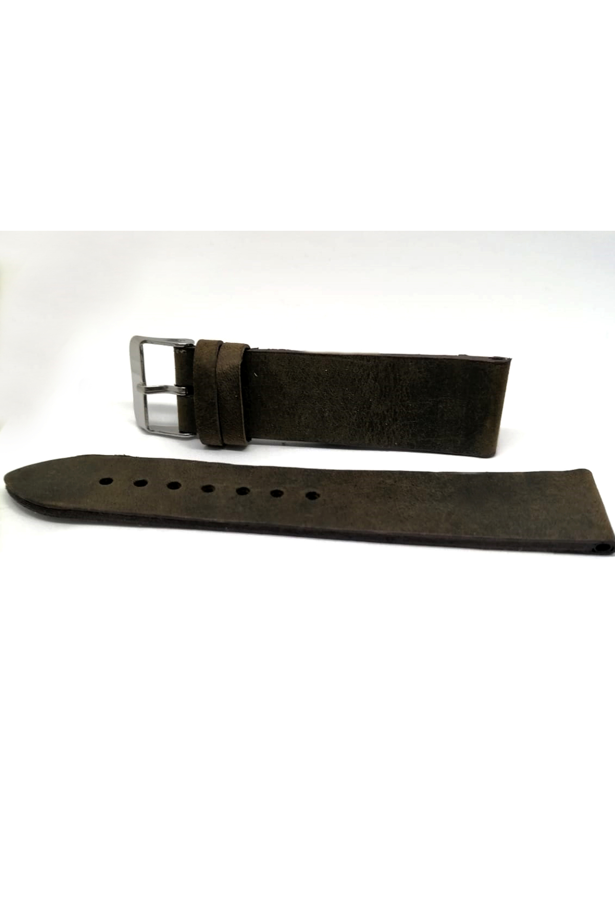 Fado Fosil Uyumlu Hakiki Yaglı Deri Saat Kordonu 20 Mm