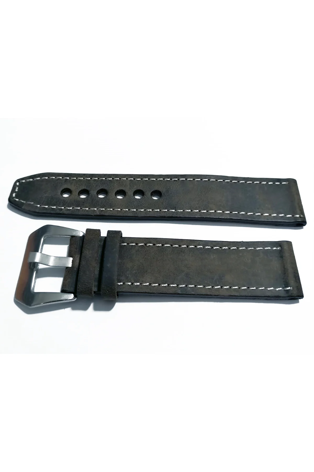 & Fosil Uyumlu &Her Saate Uyumlu greyzi Deri Saat Kordonu 24 mm (84) gri & Fosil Uyumlu &Her Saate Uyumlu greyzi Deri Saat Kordonu 24 mm (84) gri