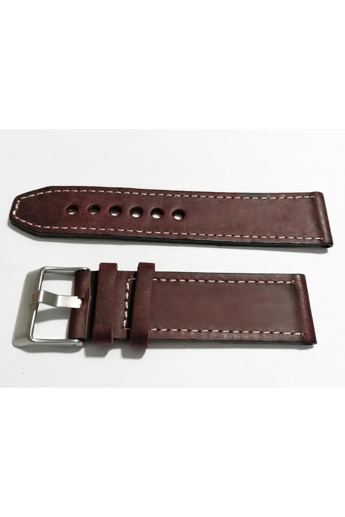 & Fosil Uyumlu &Her Saate Uyumlu greyzi Deri Saat Kordonu 24 mm (83) bordo & Fosil Uyumlu &Her Saate Uyumlu greyzi Deri Saat Kordonu 24 mm (83) bordo