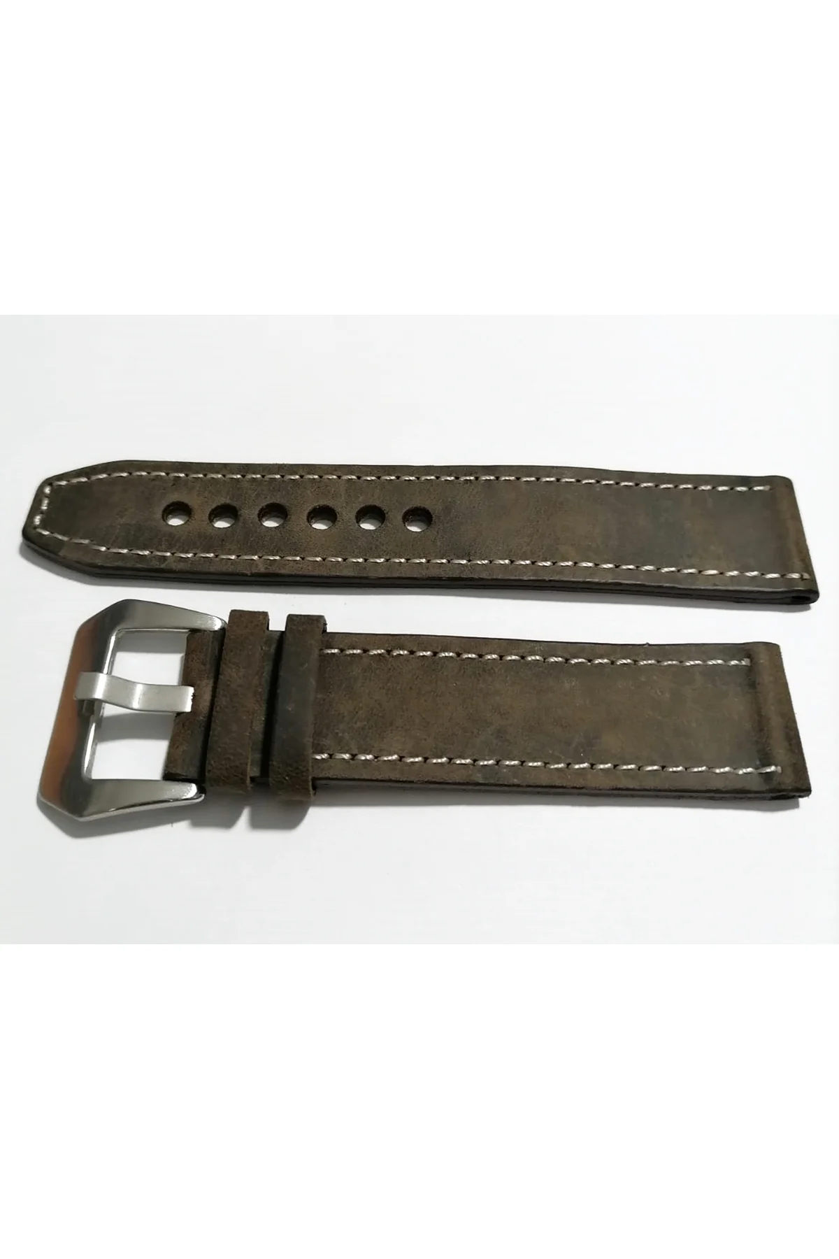 & Fosil Uyumlu &Her Saate Uyumlu greyzi Deri Saat Kordonu 24 mm (87) acı kahve & Fosil Uyumlu &Her Saate Uyumlu greyzi Deri Saat Kordonu 24 mm (87) acı kahve