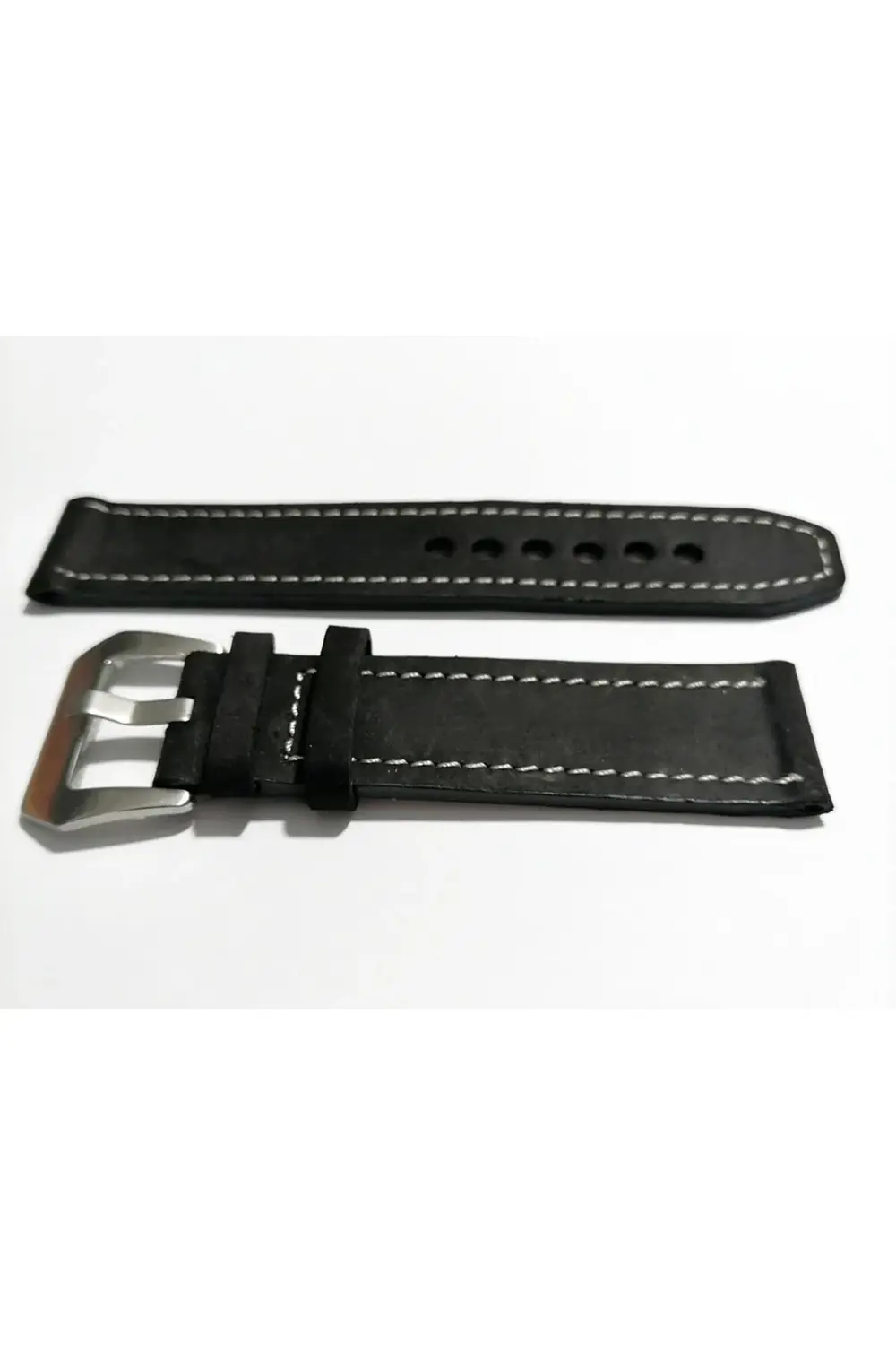 & Fosil  Uyumlu &Her Saate Uyumlu greyzi  Deri Saat Kordonu 24  m