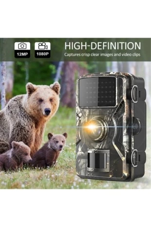 Fotokapan Kamera 12mp 1080p Doğa Ve Outdoor Gece Görüşlü Kamera S