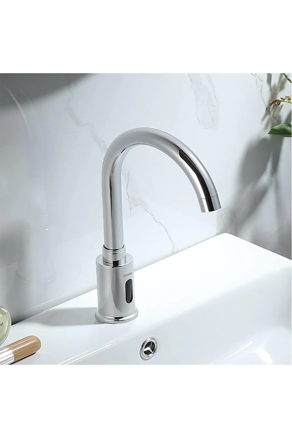 Fotoselli Lavabo Bataryası Pilli ve Elektrikli Çift Su Girişli KF