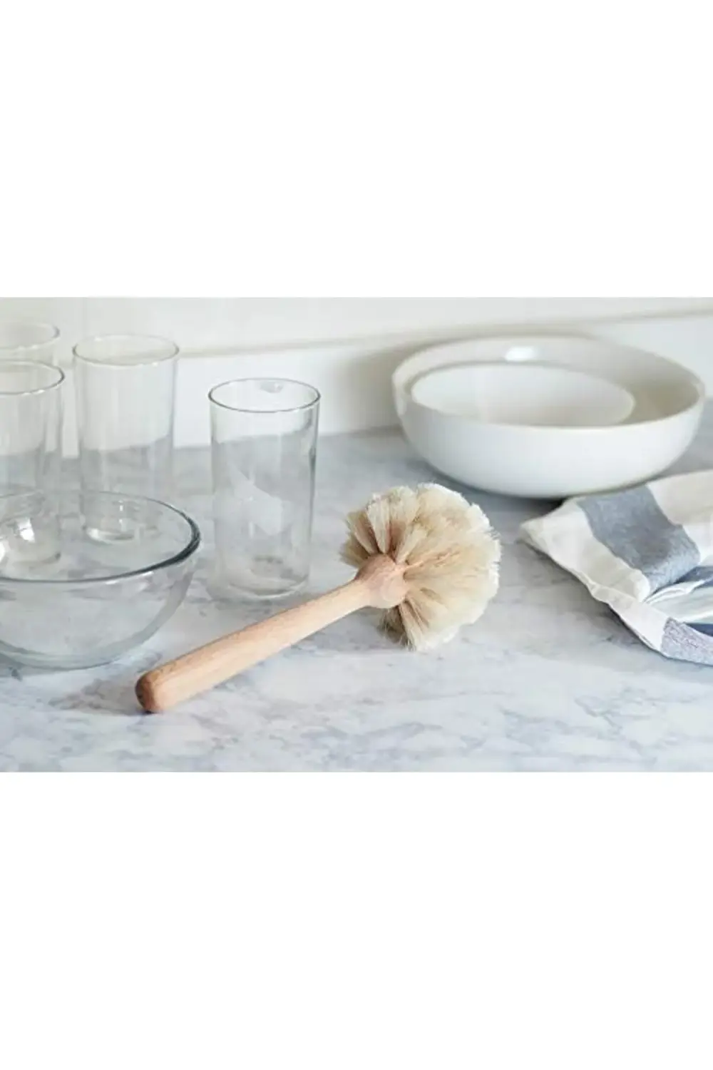 Fox Run Mutfak Fırçası, Doğal At Kılı Elyaf Tabağı ve Cam Fırça,