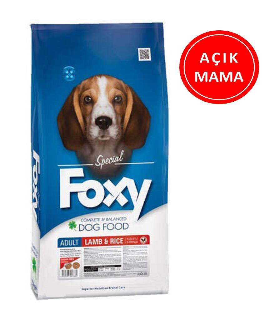 Foxy 25/15 Kuzu Etli Yetişkin Köpek Maması 1 Kg AÇIK