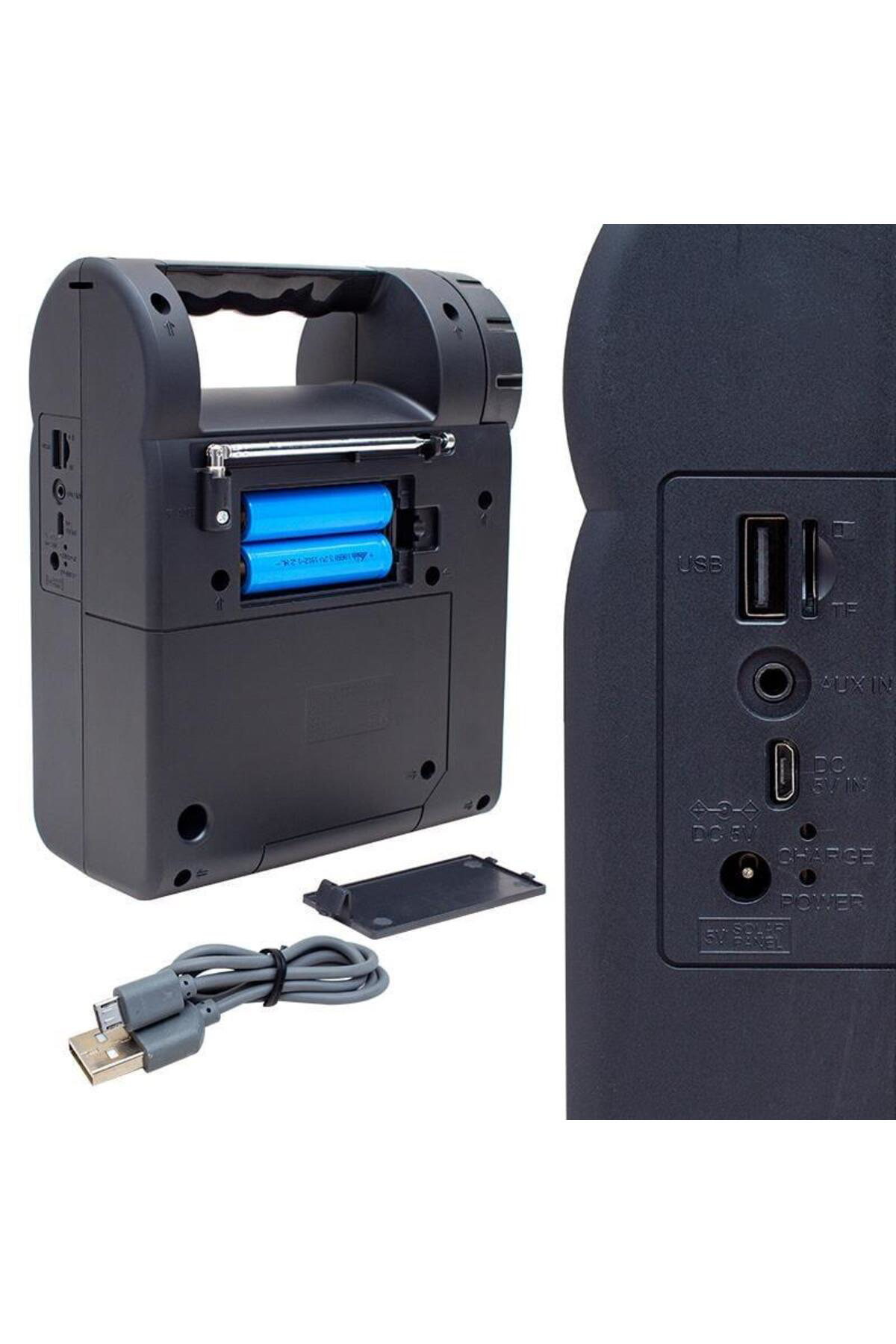 FP-26 USB-SD-FM-Bluetooth Destekli Fenerli Taşınabilir Hoparlör