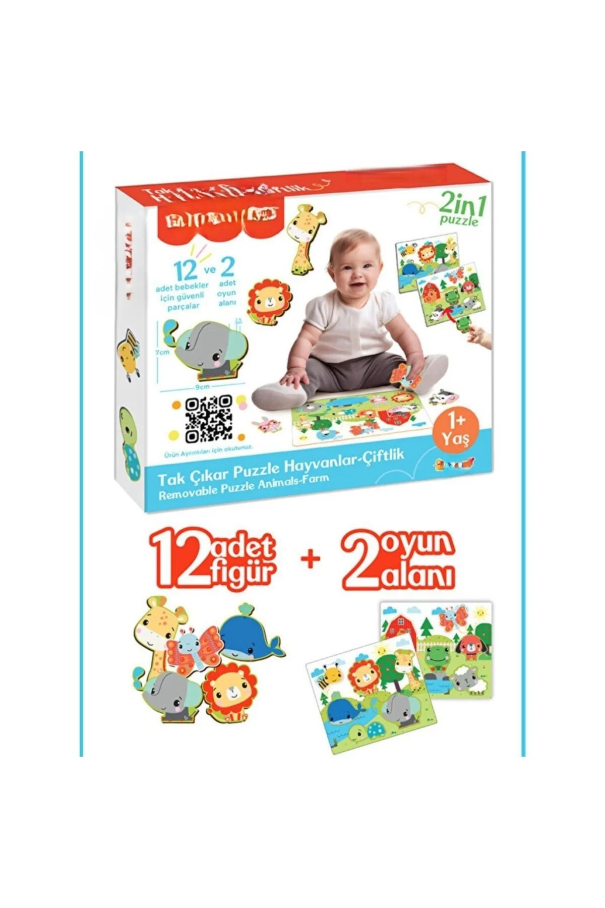 FP2755 TAK ÇIKAR PUZZLE HAYVANLAR