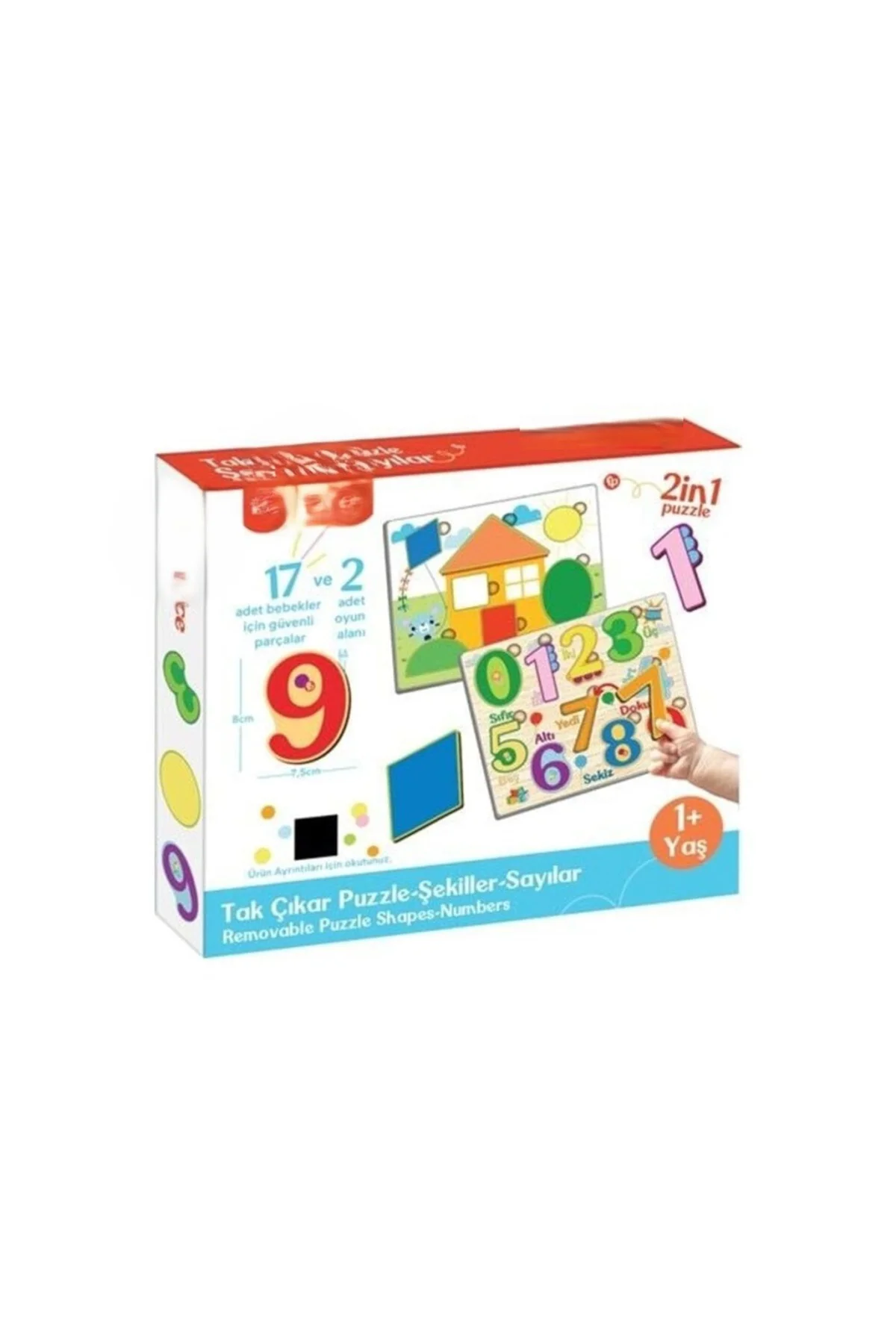 FP2762 TAK ÇIKAR PUZZLE ŞEKİLLER SAYILAR