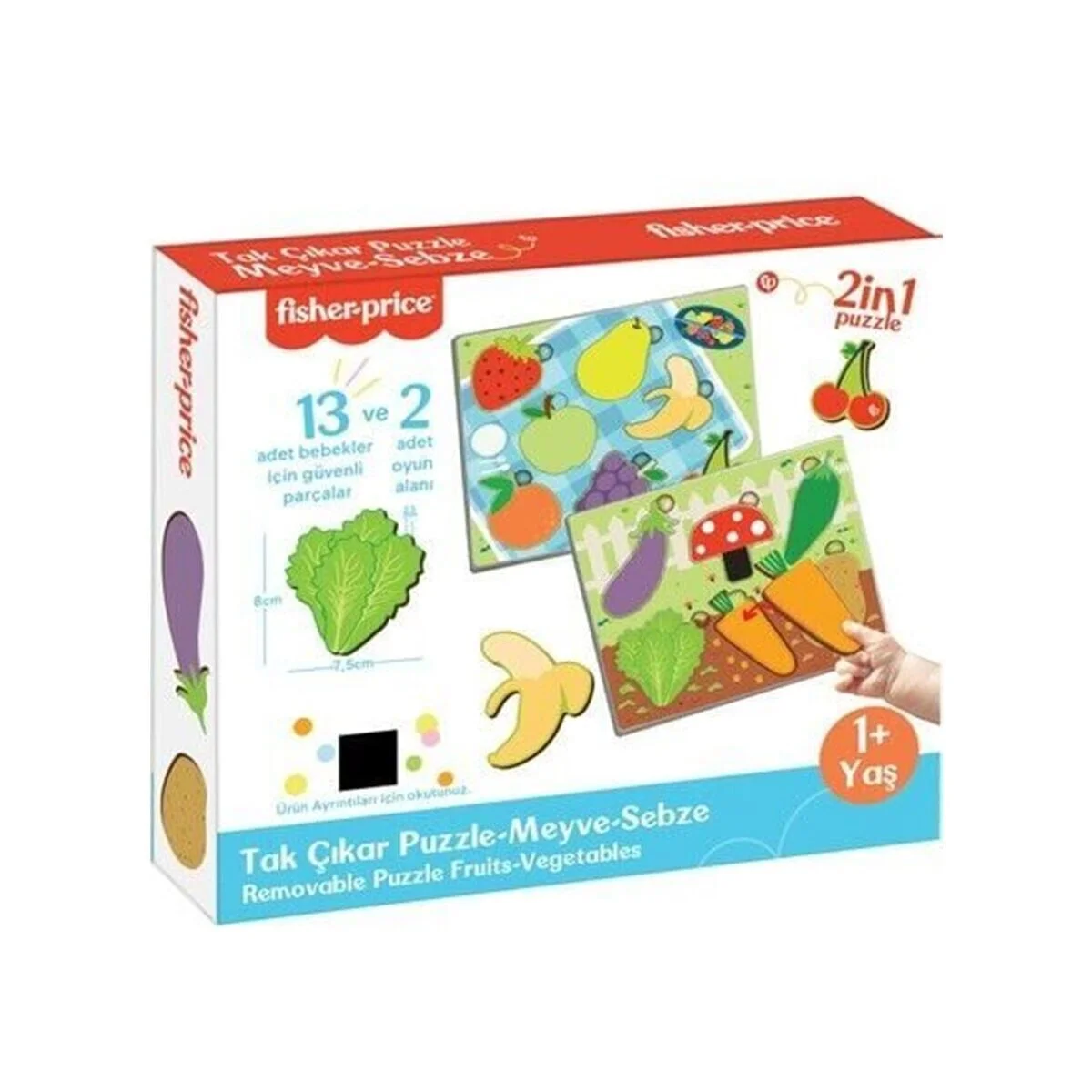 FP2793 FISHER PRICE TAK ÇIKAR PUZZLE MEYVE SEBZE