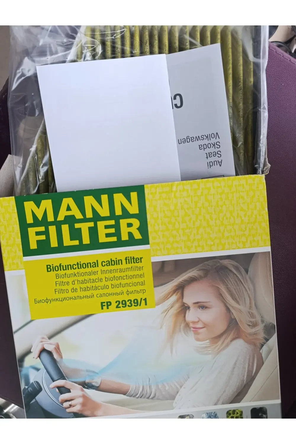 Fp2939/1 Alerjik Karbonlu Polen Filtresi Volkswagen