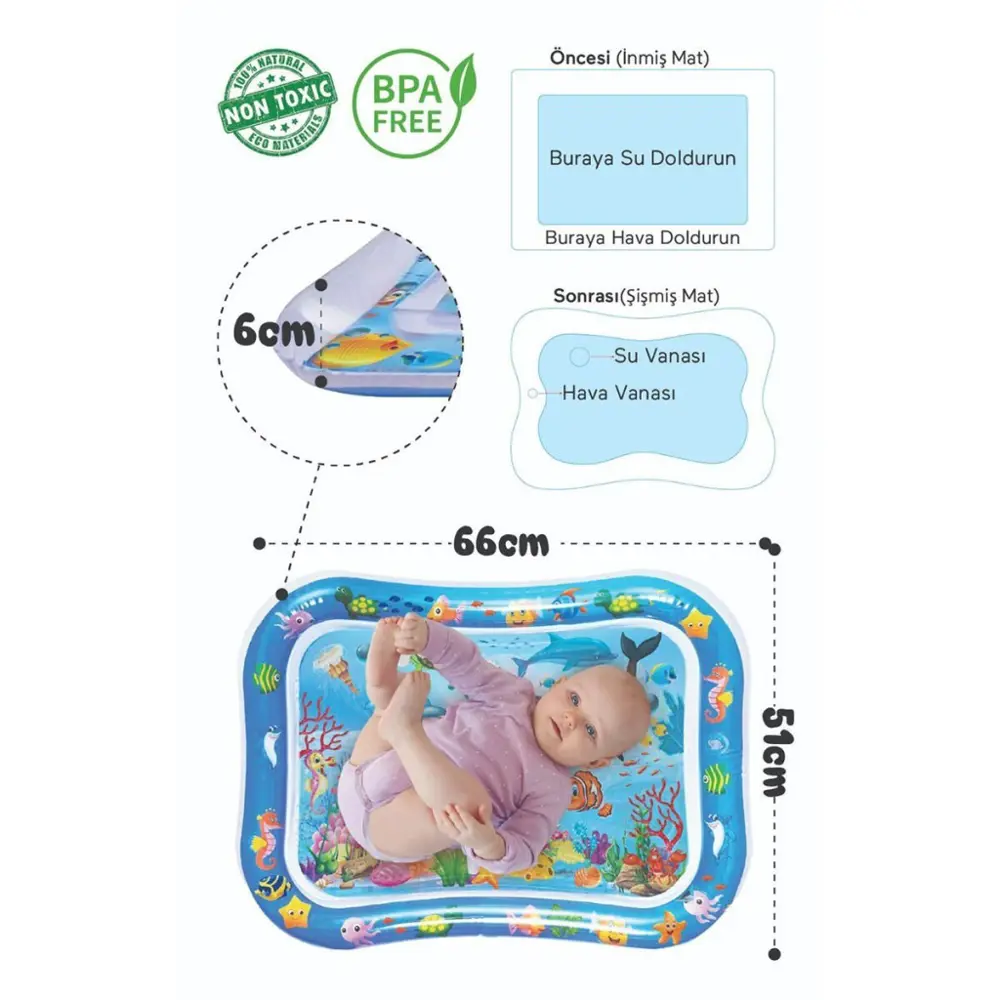 FP3240 BEBEK SU OYUN MATI SİYAH FP3240 BEBEK SU OYUN MATI SİYAH