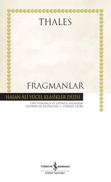 Fragmanlar - Hasan Ali Yücel Klasikleri (Ciltli) Fiyatı, Yorumları ve Özellikleri