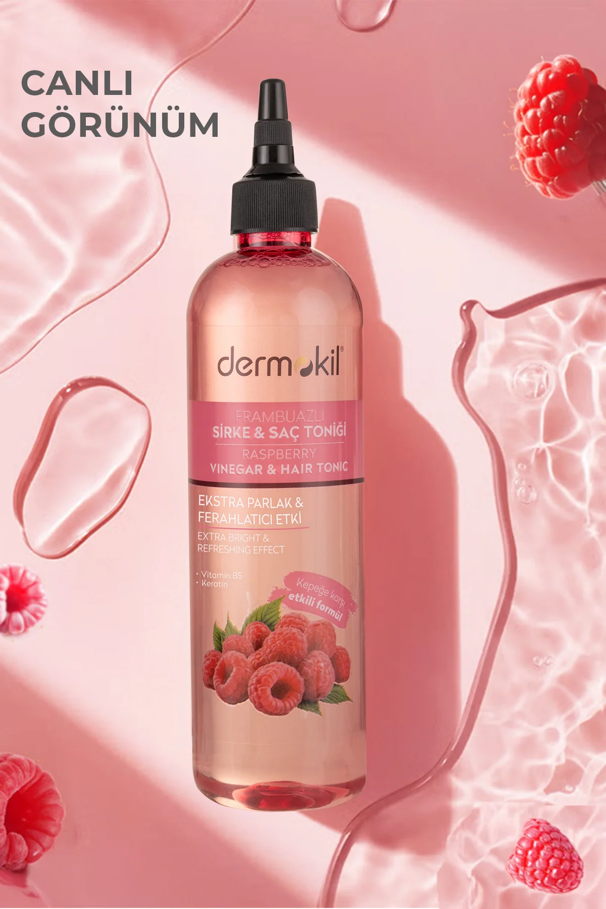 Frambuazlı & Sirkeli Saç Toniği 400 ml Frambuazlı & Sirkeli Saç Toniği 400 ml - Görsel 2