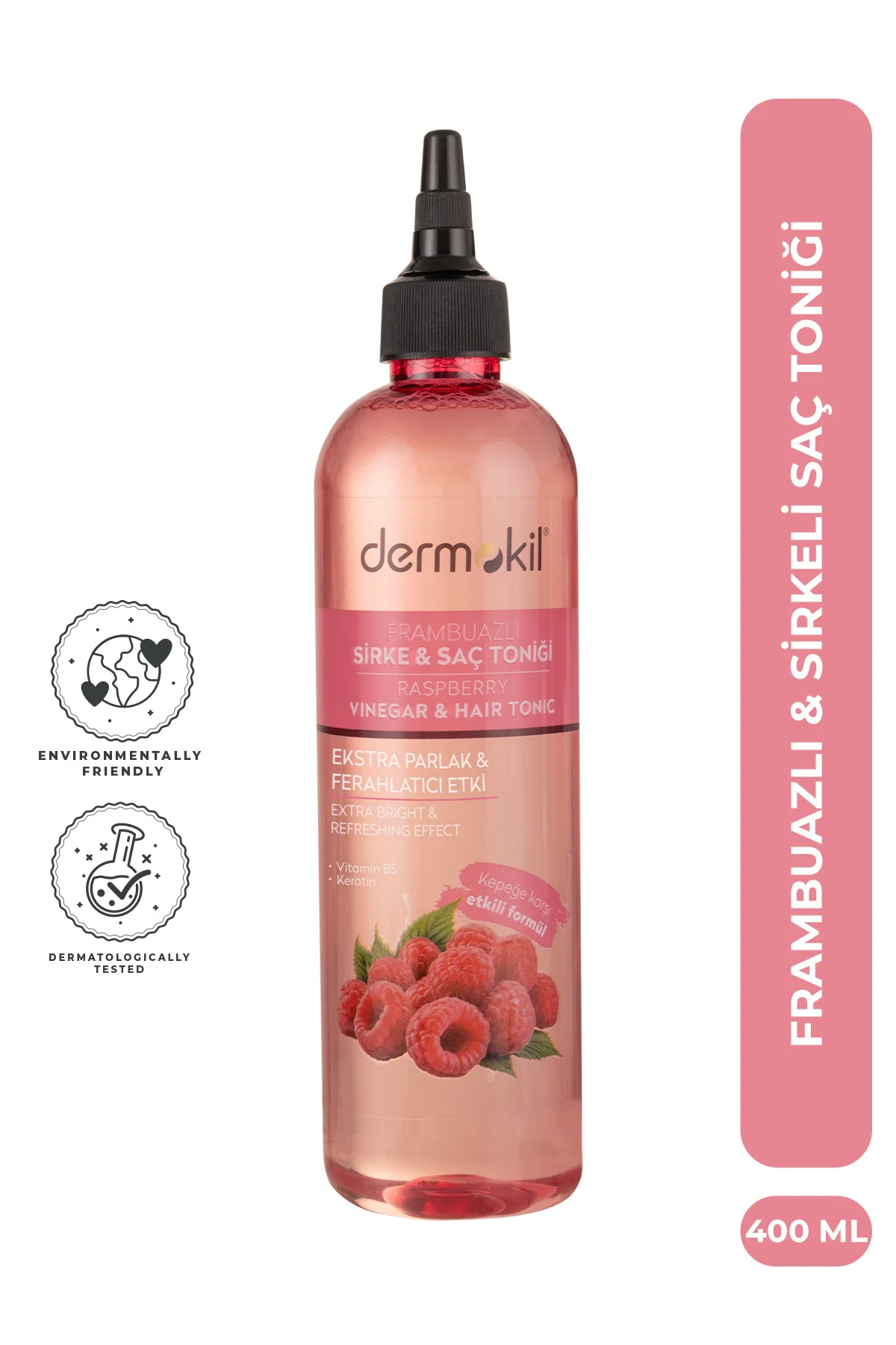 Frambuazlı & Sirkeli Saç Toniği 400 ml Frambuazlı & Sirkeli Saç Toniği 400 ml