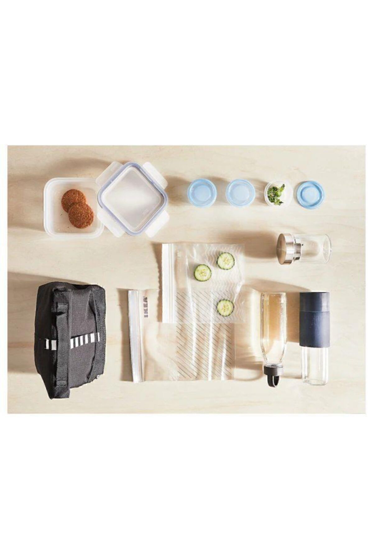 İkea Framtung Yemek Taşima Çantasi Siyah