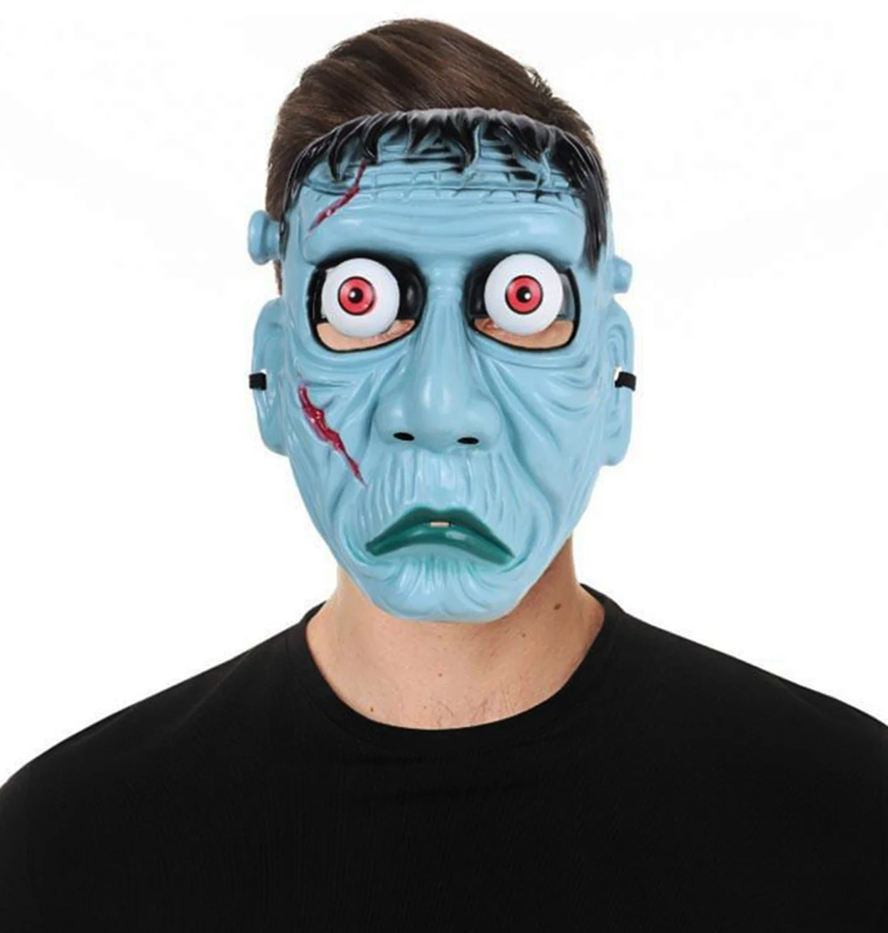 Frankenstein Maske - Hareketli Oynar Gözlü Kostüm Maskesi