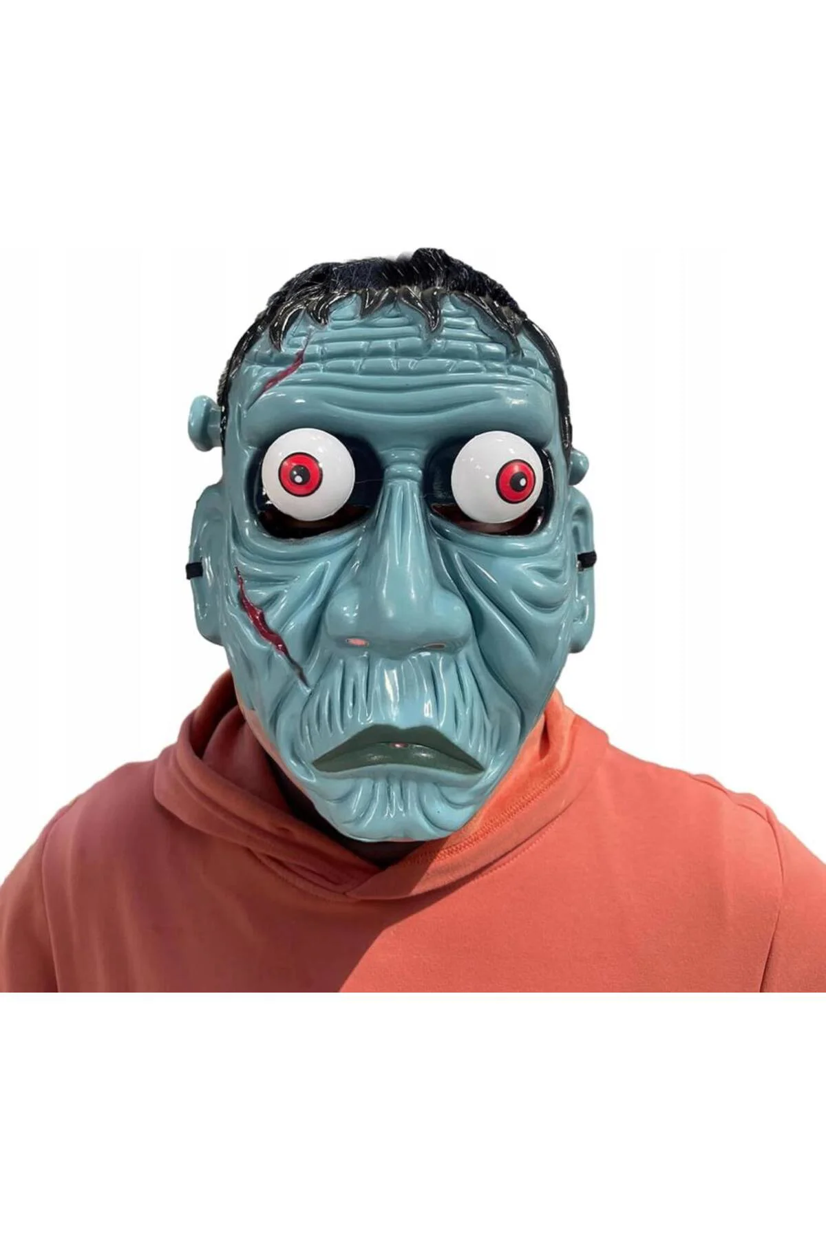 Frankenstein Temalı Sallanan Oynar Gözlü Maske