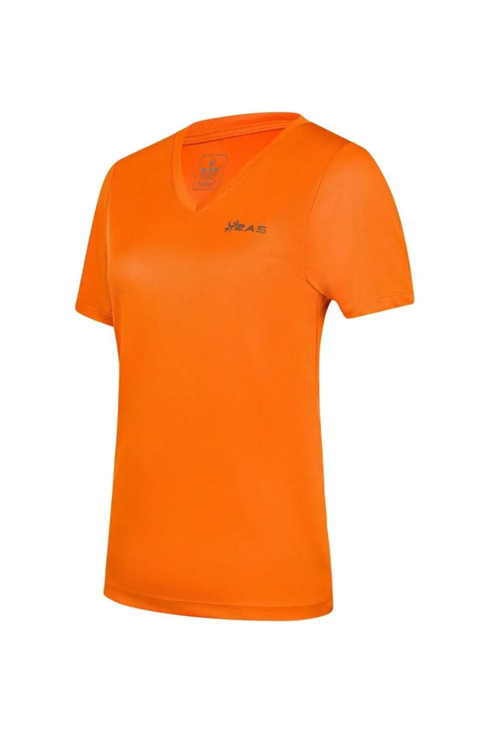 Freda V Yaka Kadın Tişört Turuncu