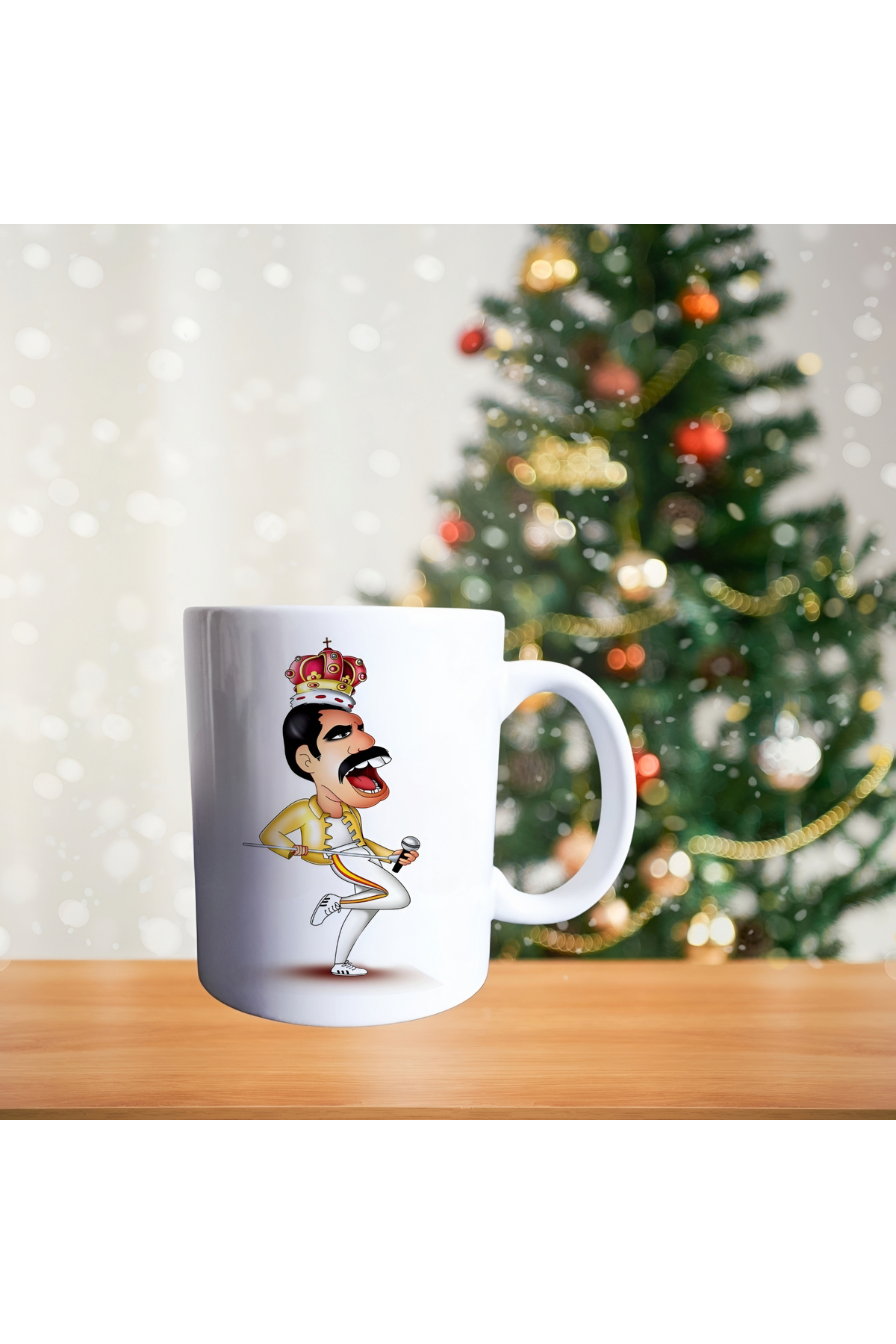 Freddie Mercury - Müziğin Kralı - Ünlü Sanatçı Porselen Kupa