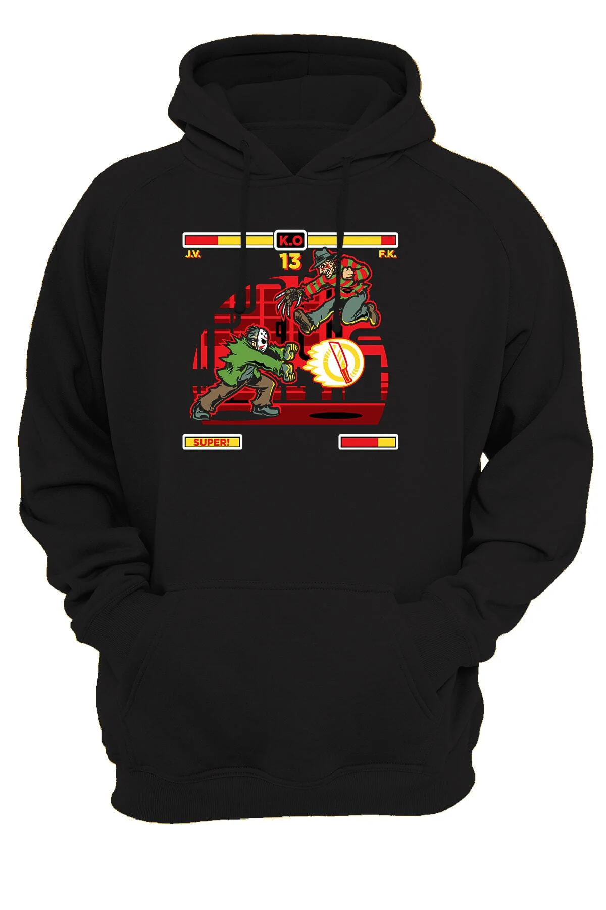 Freddy Vs Jason Baskılı 3 Ipl. Şardonlu, Içi Polar, Kalın(600gr) Hoodie