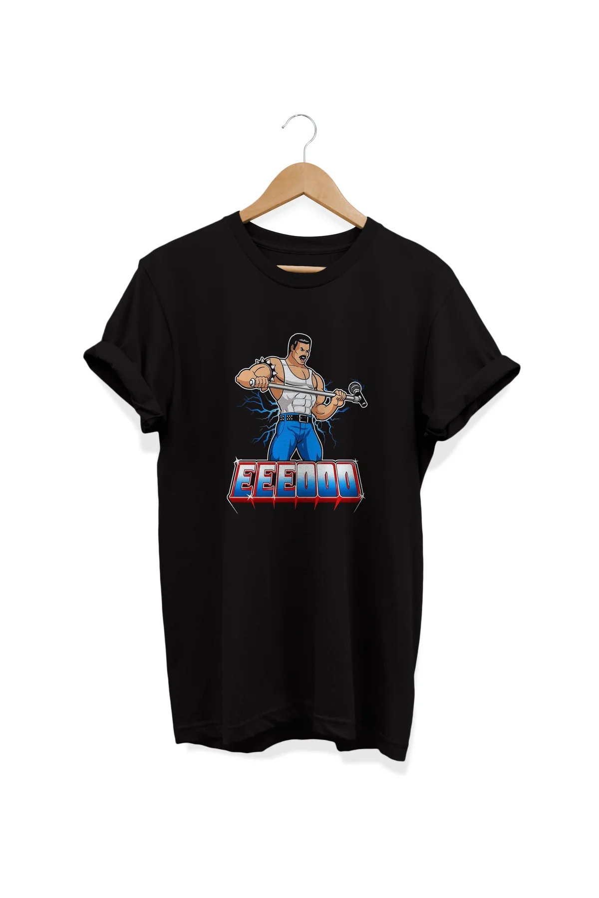, FreddyMan. Baskılı, %100 Pamuk, Bisiklet Yaka, Oversize T-shirt