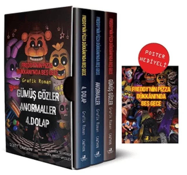 Freddy'nin Pizza Dükkanında Beş Gece Çizgi Roman Poster Hediyeli Fiyatı, Yorumları ve Özellikleri